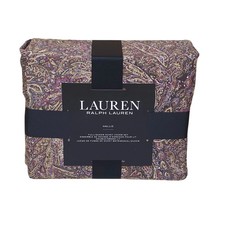 NEW Ralph Lauren Hallie Refined Paisley QUEEN Duvet and 2 QUEEN Shams MSRP 300