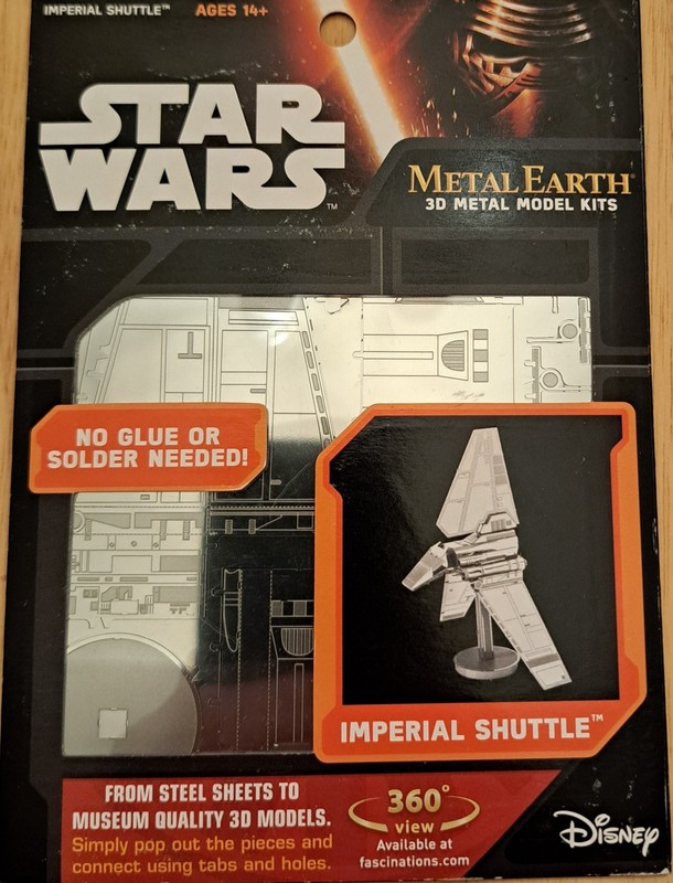 Star Wars Imperial Shuttle 3D Medal Model Kit