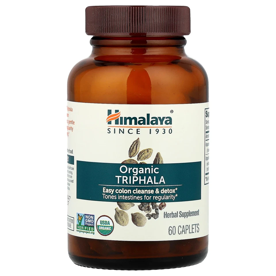 Himalaya Triphala 60 Comprimidos Sin Gluten, Calidad GMP Asegurada, Orgánico Foto 3 de 3