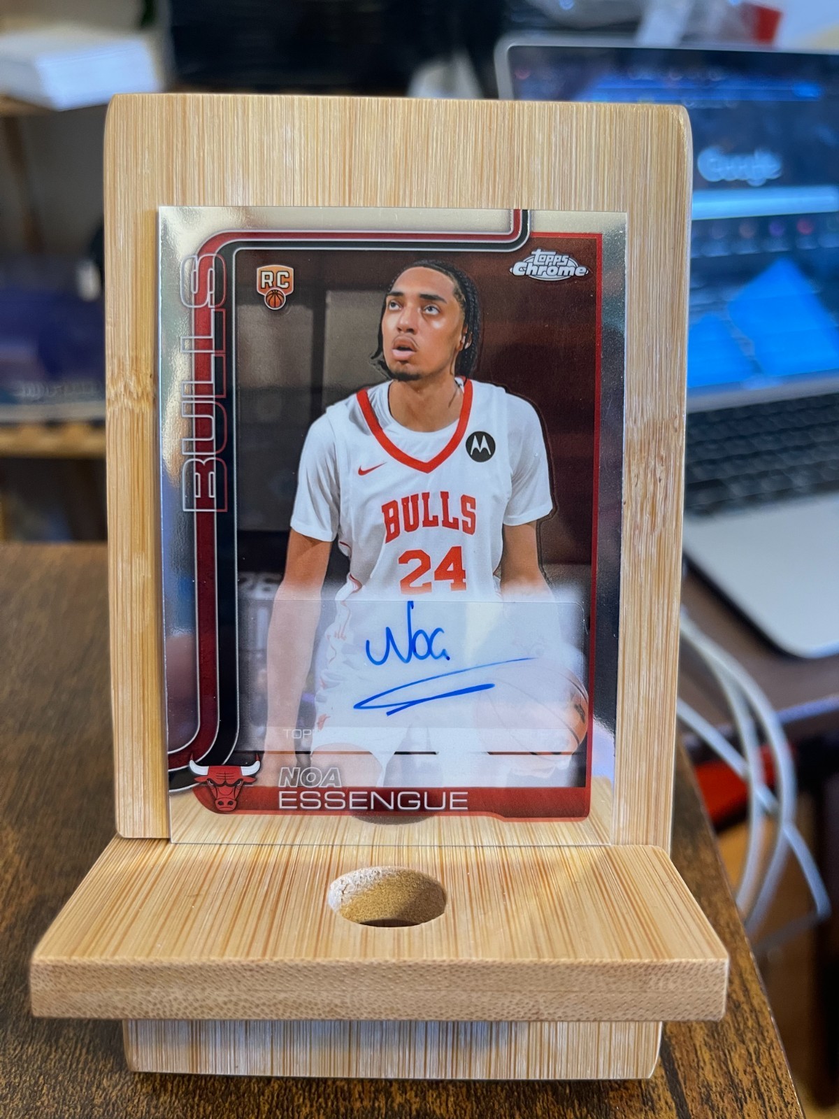 2025-26 Topps Chrome Noa Essengue (RC) Auto #TCAR-NE Bulls NM+