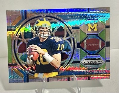 2019 Panini Prizm Draft - STAINED GLASS TOM BRADY Hyper Prizm /75 GOAT #100