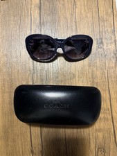 Coach Sunglasses HC8281 L1118 Authentic Navy Blue Over-Sized Shades Unused