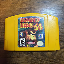 Nintendo Donkey Kong 64 Nintendo 64 N64 Game Cartridge (Yellow) NTSC-U/C