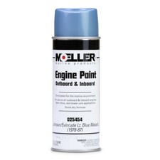 Moeller 025454  Spray Paint, Johnson/Evinrude Lt. Blue Metallic, 12oz