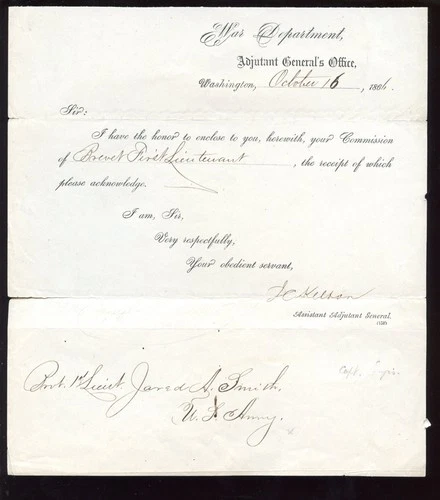 Original 1864 Civil War Document Letter from War Department