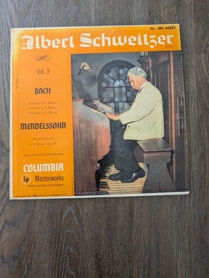 albert schweitzer Vol 3 Bach Pre Owned Vinyl
