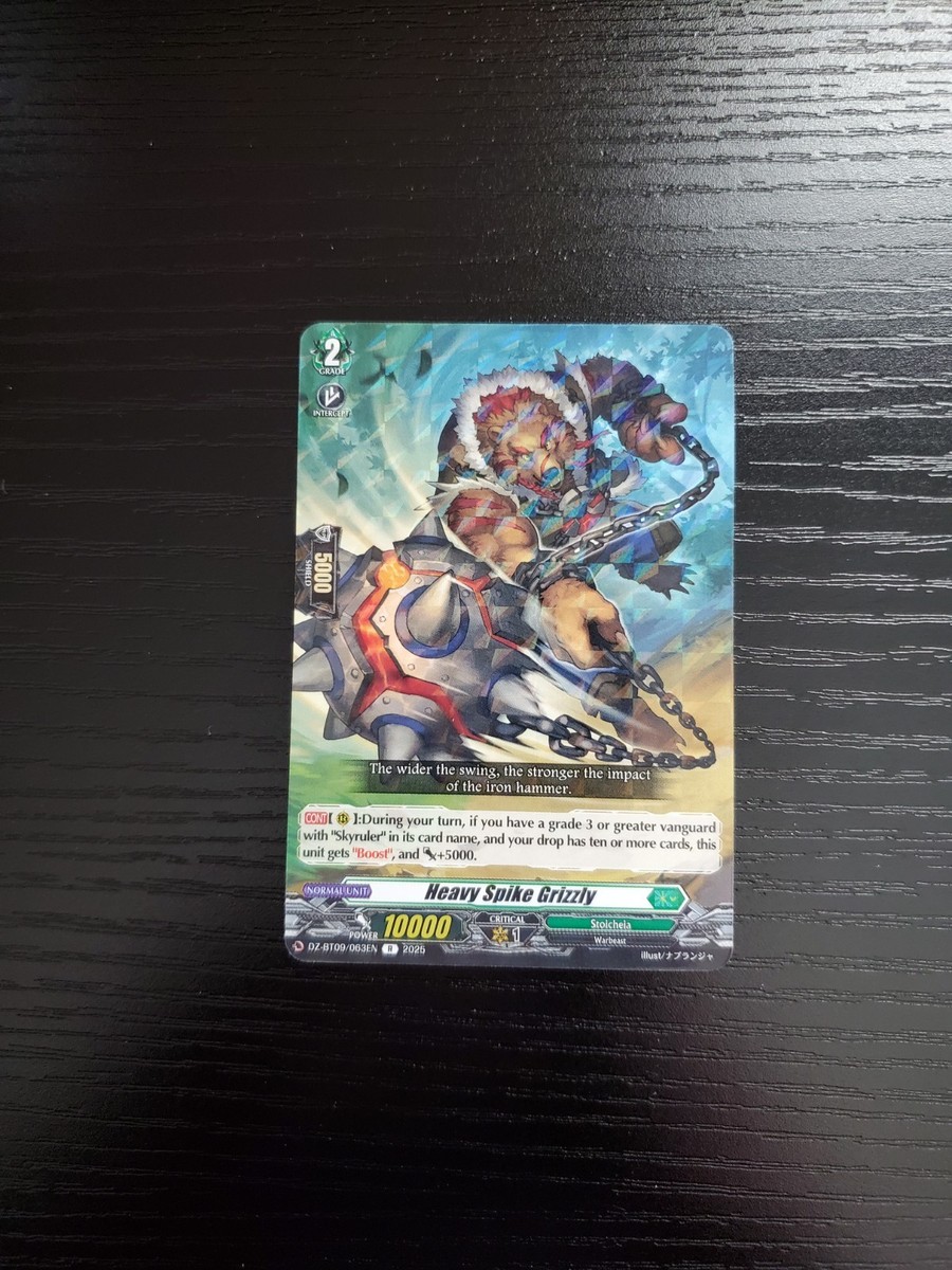 Cardfight Vanguard - Heavy Spike Grizzly - DZ-BT09/063EN | eBay