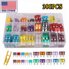 300Pcs Car Blade Fuse Assortment Assorted Kit Blade Set Auto Truck Automotive
