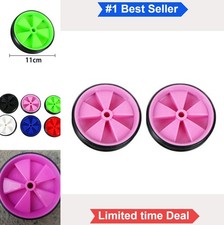 Bicycle Training Wheels Pair Kids Bike Stabilizer 11cm Rubber Low Noise Rear