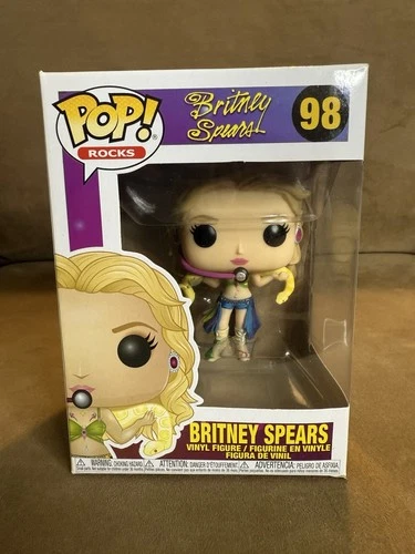 VAULTED Funko Pop! Rocks BRITNEY SPEARS #98 (Slave 4 U) with Snake Vinyl Figure