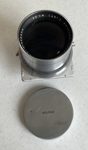 Wollensak Graflex Tele Optar 15in F5.6 Lens With Alphax Shutter