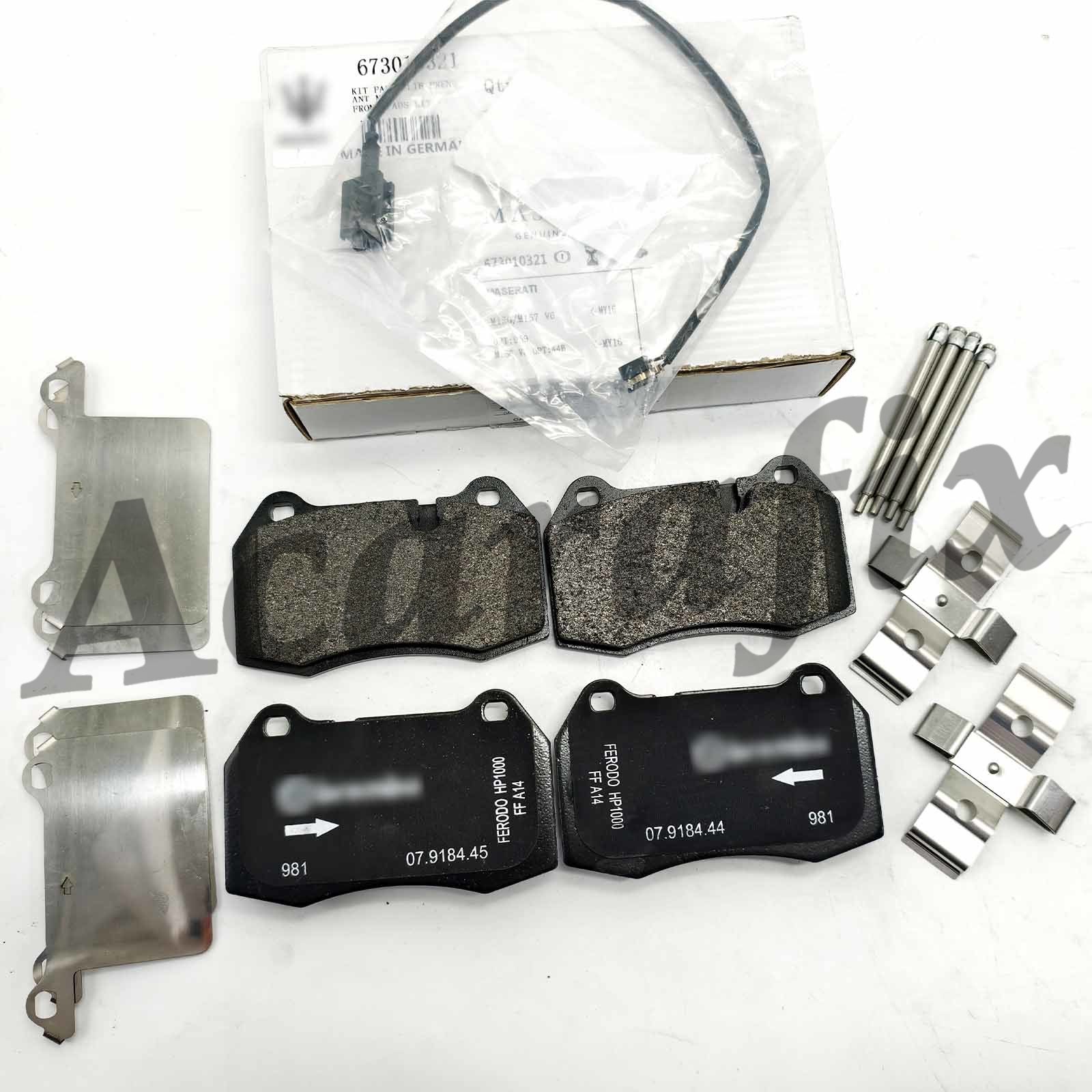 1x New Front Brake Pads Kit for 2004-2012 Maserati Quattroporte 4.2L 673010321
