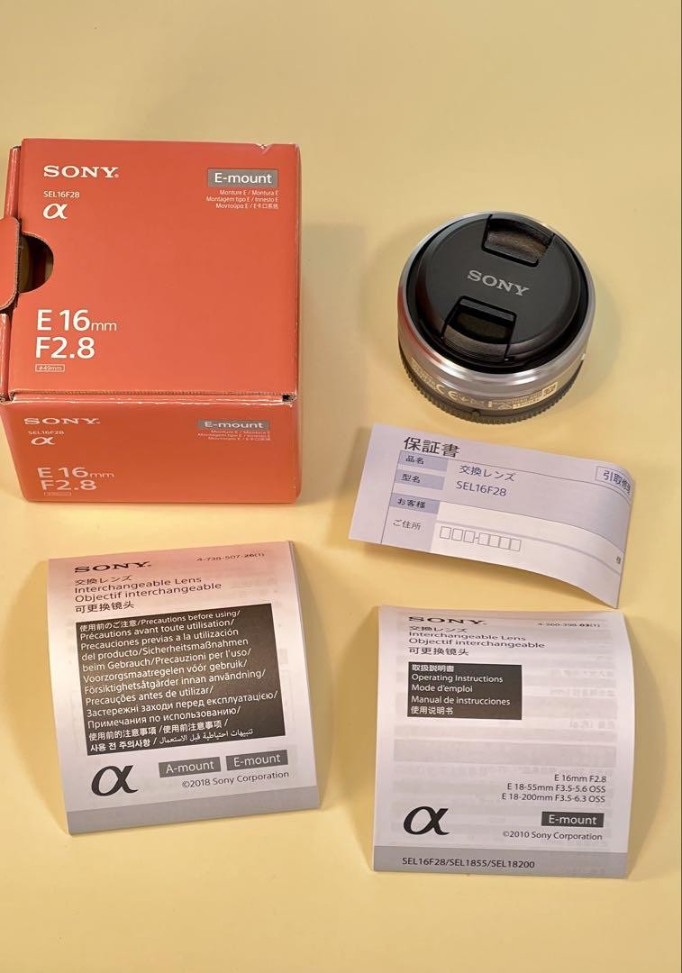 Sony E 16Mm F2.8 Sel16F28 | eBay