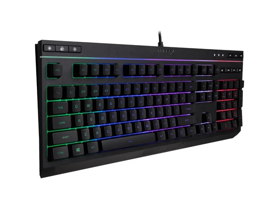 HyperX Alloy Core RGB - Membrane Gaming Keyboard, Comfortable Quiet Silent Keys - Image 3 of 4