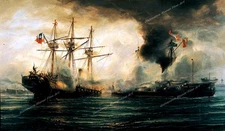 Sinking of the Esmeralda during the Battle of Iquique-02 by Thomas Somerscales