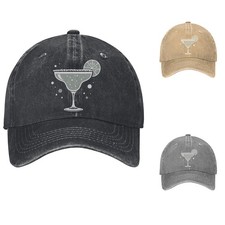 Retro Print Cotton Baseball Cap Dad Hat Adjustable Strap Curved Brim