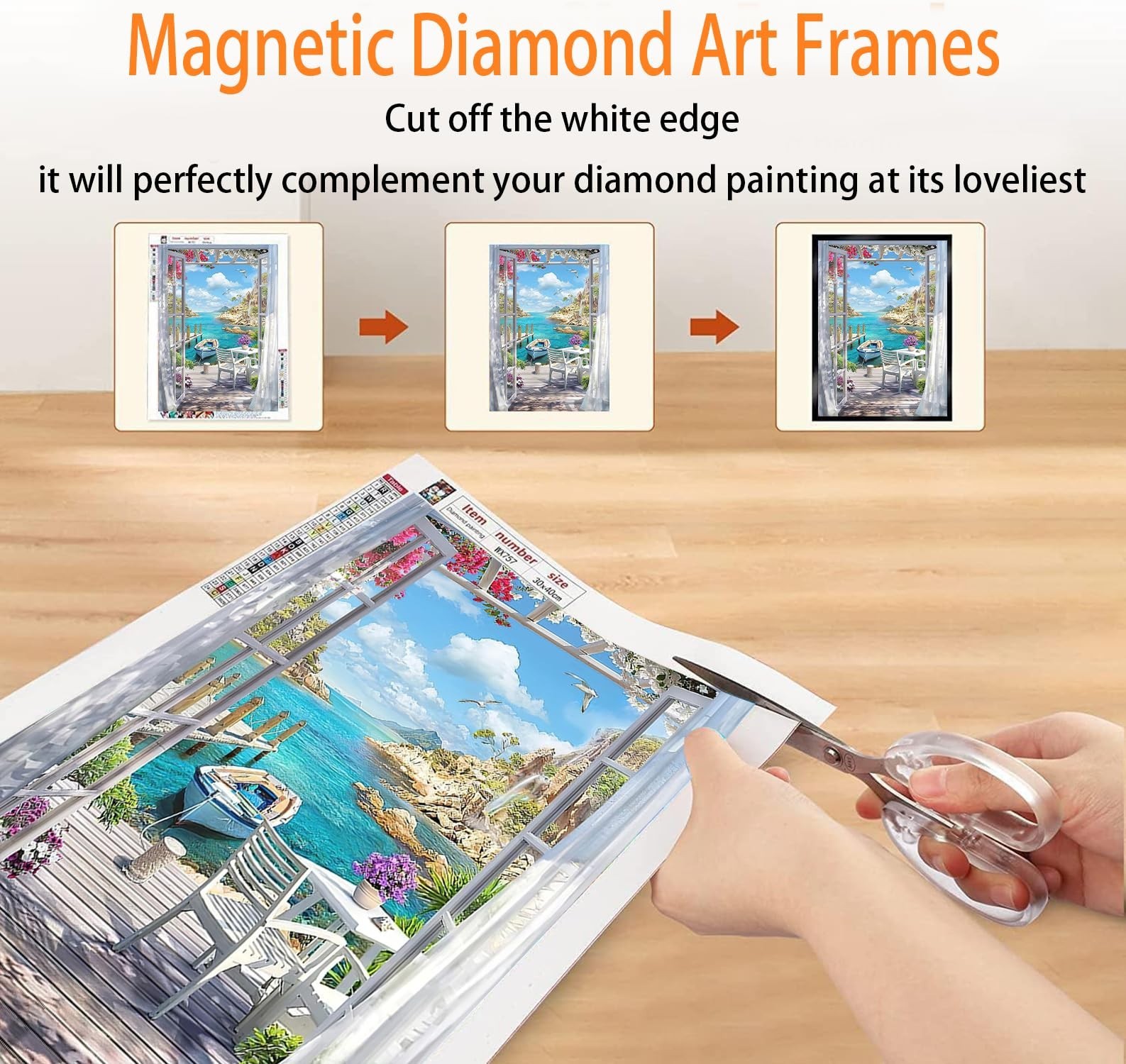 Diamond Art Frame 12x16 Inch - Diamond Frames 30x40 cm Painting Sui... Fast Ship