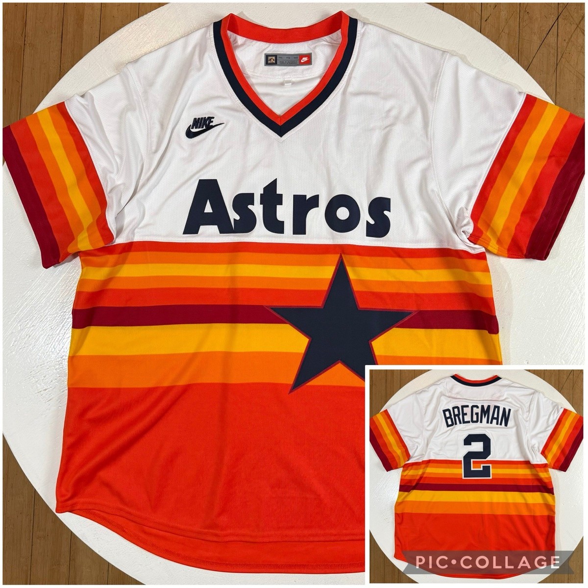 Orange Lsu Bregman Jersey Men's Houston Astros Alex Bregman Nike - Main Image