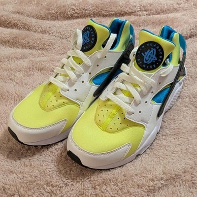 Nike Air Huarache Run SE - White / Volt / Photo Blue (Men's Size 10)