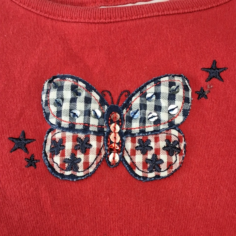 Платье для девочек Sophie Rose Patriotic Gingham Seersucker 4 июля размер 6 - Изображение 4 из 4