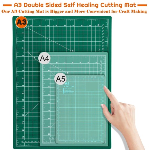 anezus Self Healing Sewing Mat, 12inch x 18inch Rotary Cutting Mat Double Sid... - Picture 2 of 7