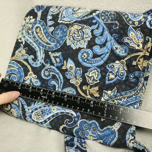 Vera Bradley Windsor Hipster Crossbody Bag Adjustable Strap Paisley Navy Blue - Picture 12 of 19