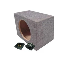 Car Audio Single 15" Sealed Subwoofer Rear Angle Sub Box Enclosure Speaker Audio