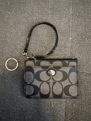 Coach Peyton Dream C Wristlet Coated Canvas Signature 