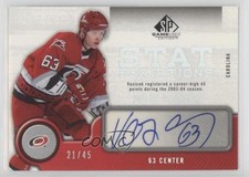 2005-06 SP Game Used Edition Statscriptions 21/45 Josef Vasicek #ST-JV Auto 2u9