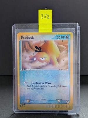 Pokemon Karte TCG Psyduck  73/100 Reverse Holo 2003 Factory Error Missprint