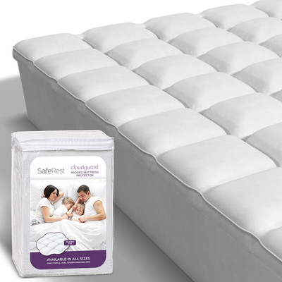 Cloudguard Queen Size Waterproof Hybrid Mattress Protector & Extra Padding