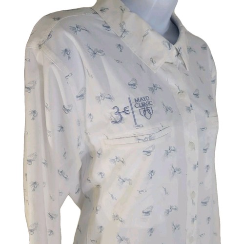 Simms Womens Size XXL Isle Shirt Long Sleeve Vented Light Fly Fishing Pattern - Picture 6 of 13