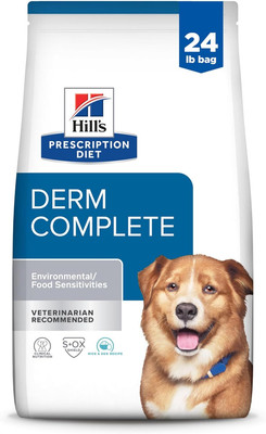 Derm Complete Skin & Food Sensitivities Dry Dog Food, Rice & Egg Recipe, Veterin