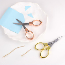 2 Pcs Folding Scissors Safe Foldable Travel Scissors Portable Mini Scissor St...