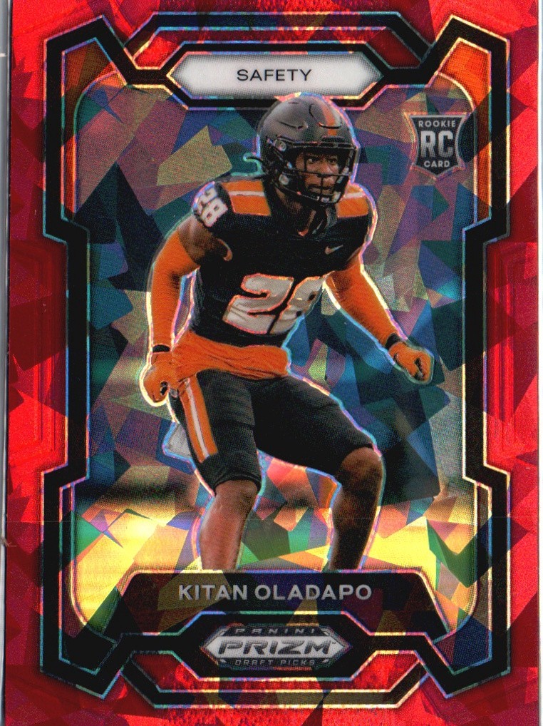 Kitan Oladapo Panini Prizm Draft Picks #169 Red Ice