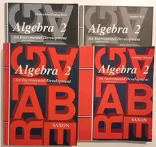 Saxon Algebra 2 Complete 3E Set Textbook Solu...