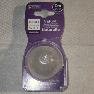 Phillips Avent Natural Response Nipples 0months Flow 1 New Item 1144