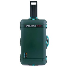Trekking Green  Teal Pelican 1615 Air case No Foam. With wheels.