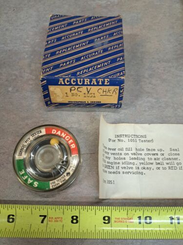 Vintage PCV Valve Tester Accurate # 1051 by Lenroc with box & Instructions - Picture 1 of 1