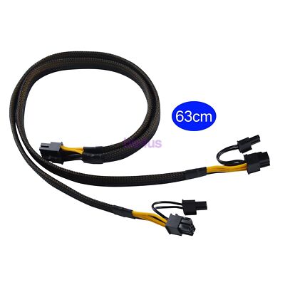 For Dell PowerEdge R7515 Rack Server 8 Pin to Dual 8 Pin GPU PCIE Power Cable