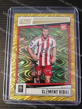 2022-23 Panini Score League 1 Clément Vidal 07/10 RC Gold Swirl AC Ajaccio 2023