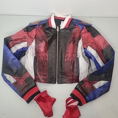 Evie Descendants Faux Leather Jacket And Glove Size 11/12 Disney Store  Costume
