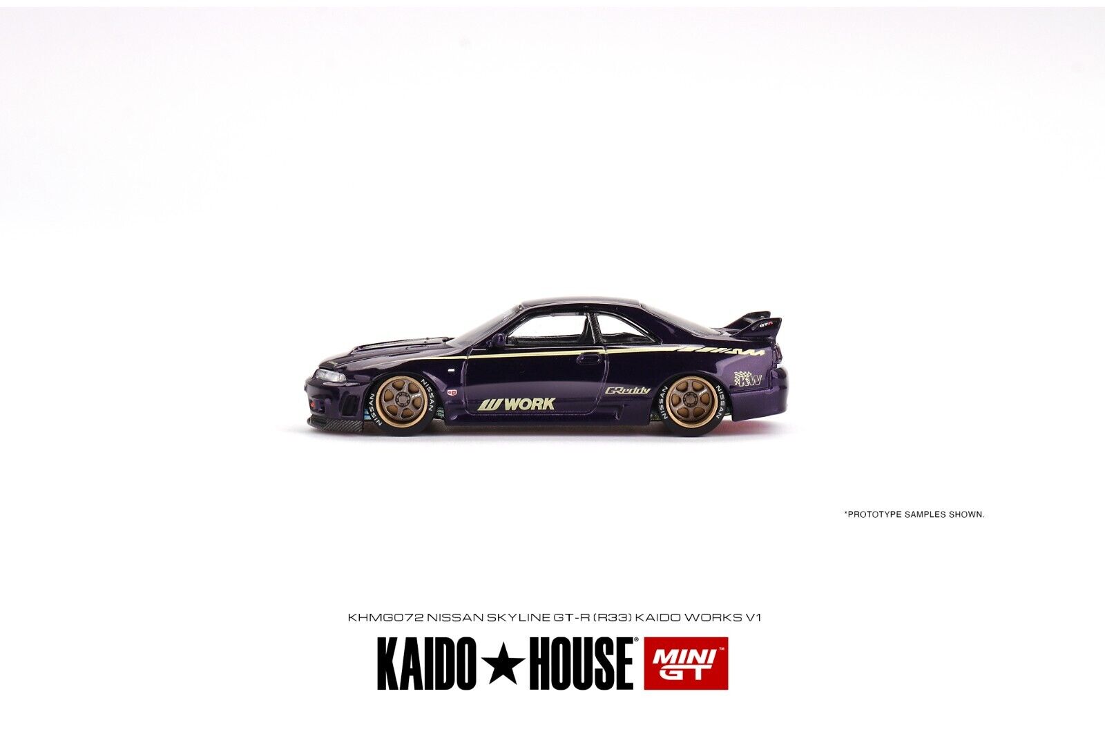 Kaido House x Mini GT 1:64 Nissan Skyline GT-R (R33) Kaido Works