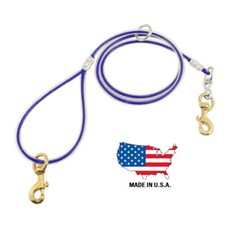 Dog Leash CABLE Heavy Duty Training Lead for Medium Large Dogs SOLID BRASS SNAPS