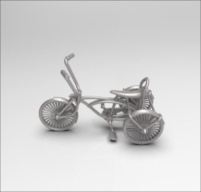 1:8 Lowrider Bike Three wheel Version 3D Printed. | eBay