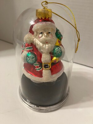 Unique Treasure Santa Claus Christmas ornament Blown Glass Hand Painted ...