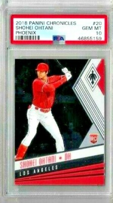 2018 Panini Chronicles Shohei Ohtani Phoenix PSA 10 RC | eBay