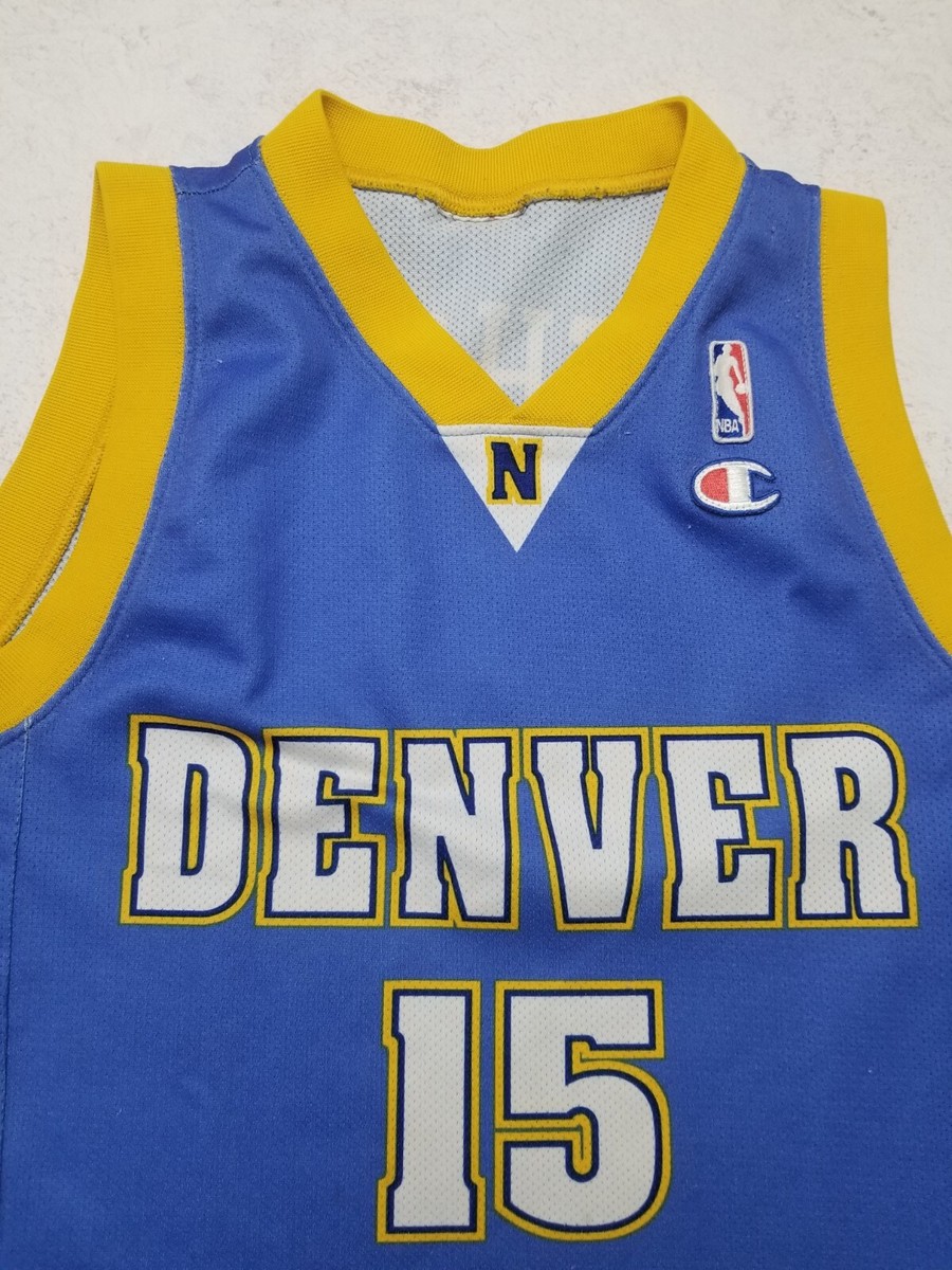 Vintage Denver Nuggets # 15 Anthony Champion NBA Shirt Jersey S