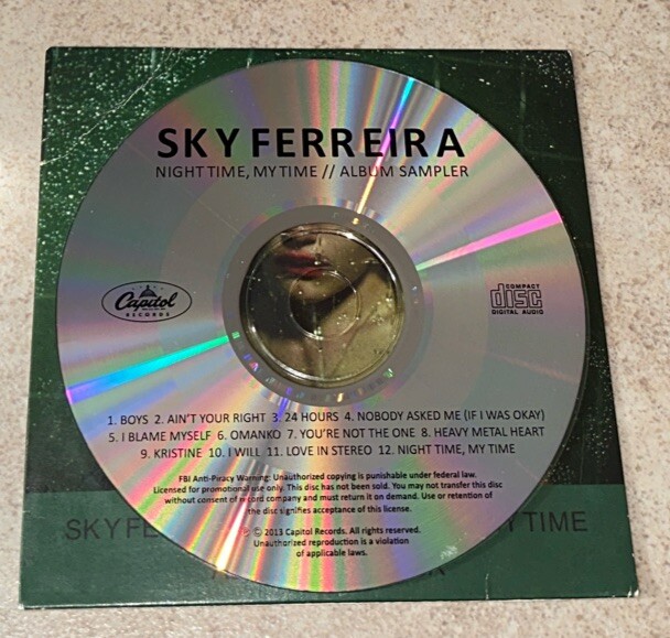 Sky Ferreira - Night Time, My Time Album Sampler CD Rare OOP | eBay