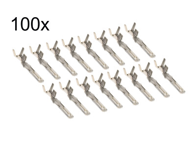 100x KFZ ISO Kontakte Junior Timer Pin Stecker Male Männlich Adapter Autoradio